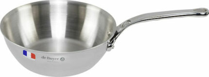 De Buyer Affinity Sauté Pan Stainless Steel curved  20 cm