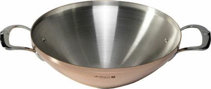 De Buyer Prima Matera Wok induct ion copper/steel with 2 handles