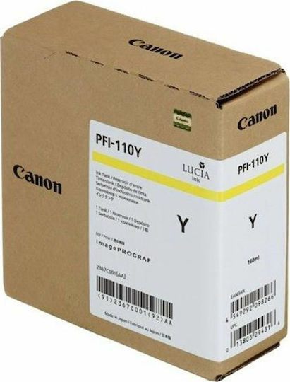 xlarge_20210222132612_canon_pfi_110y_yellow_2367c001.jpeg Canon PFI-110 PFI110 Y 160 ml Gelb (2367C001) - Image 1