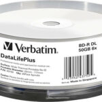 1x25 Verbatim BD-R Blu-Ray 50GB 6x Speed thermal printable CB