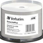 1x50 Verbatim DVD+R Double Layer 8x Speed 8,5GB thermal printable
