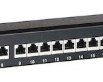 Alantec PK040 Patch panel STP cat.6A 24 ports LSA 1U 19