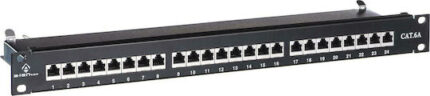 Alantec PK040 Patch panel STP cat.6A 24 ports LSA 1U 19