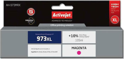 Activejet AH-973MRX ink (replacement for HP 973XL F6T82AE; Premium; 105 ml; magenta)