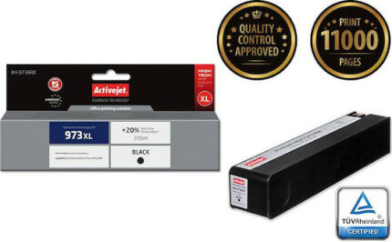 Activejet AH-973BRX ink (replacement for HP 973XL L0S07AE; Premium; 220 ml; black)