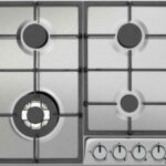 Amica Gas Cooktop Autonomous Inox 59x52εκ. Silver
