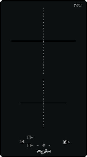 xlarge_20210511160047_whirlpool_ws_q0530_ne.jpeg Whirlpool Domino Induction Cooktop Autonomous with Child Lock Function 28.4x51εκ. - Image 1