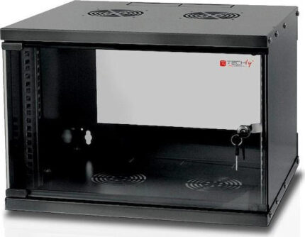 Techly Wall Rack Cabinet 19 6U D320 Black Assembled  I-CASE EL-1006B32