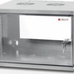 Techly Wall Rack Cabinet 19 6U prof. 450 Grey Assembled  I-CASE EL-1006G45