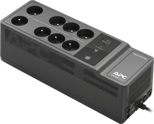 xlarge_20210622150938_apc_ups_off_line_850va.jpeg APC BE850G2-FR UPS Off-Line 850VA 520W με 8 Schuko Πρίζες - Image 1