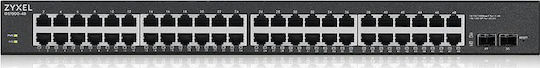 Zyxel GS1900-48HP v2 Managed L2 PoE+ Switch with 48 Gigabit (1Gbps) Ethernet Ports and 2 SFP Ports - Image 1