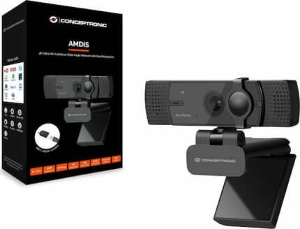 Conceptronic AMDIS08B 4K-UltraHD Wide Angle-Webcam