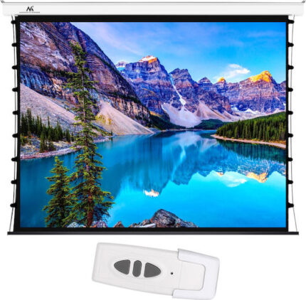 Maclean Energy Ηλεκτρική Οθόνη Προβολής Projector Τοίχου με Λόγο Εικόνας 16:9 / 4:3 300x220cm / 150"
