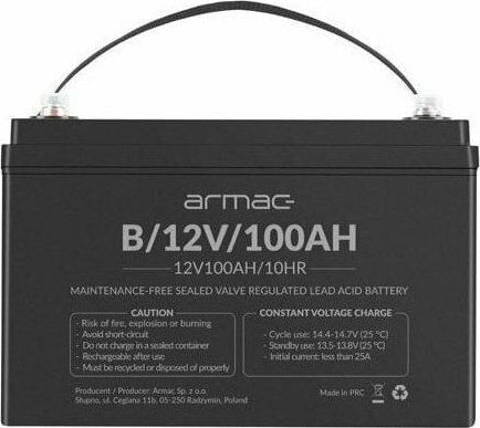 Armac Μπαταρία UPS με Χωρητικότητα 100Ah και Τάση 12V B/12V/100AH 1τμχ - Image 1