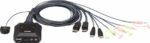 ATEN 2-Port USB DisPlayPort Cable KVM Switch