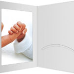1x100 Daiber Portrait folders w. passepartout 13x18 white silk