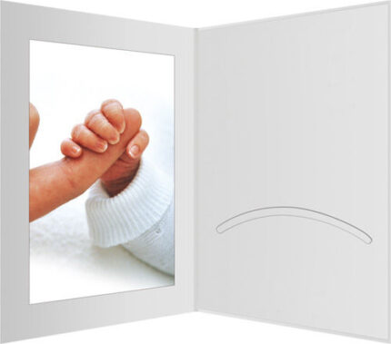 1x100 Daiber Portrait folders w. passepartout 13x18 white silk