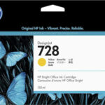 HP Ink No 728 HP728 HP 728 Yellow Gelb (F9J65A) 130 ml