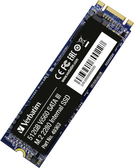 xlarge_20211102170559_verbatim_vi560_s3_ssd_512gb_m_2_49363.jpeg Verbatim Vi560 S3 SSD 512GB M.2 Type with SATA III Connection 49363 - Image 1