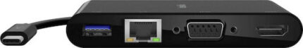 Belkin USB-C to Gigabit-Ethern. HDMI/VGA/USB-A-Adapter, black