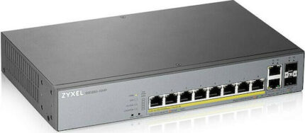 Zyxel GS1350-12HP Managed L2 PoE+ Switch with 10 Gigabit (1Gbps) Ethernet Ports and 2 SFP Ports
