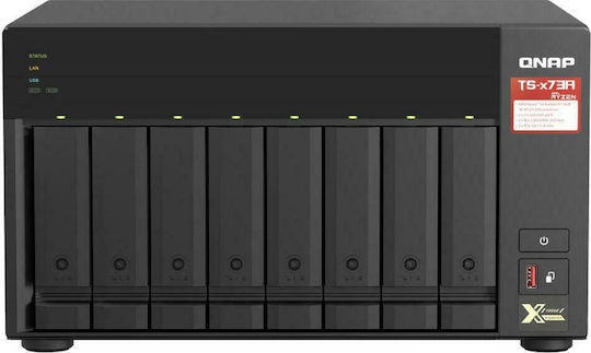 xlarge_20211124171228_qnap_ts_873a_8g.jpeg QNap TS-873A-8G NAS Tower with 8 slots for HDD/M.2/SSD and 4 Ethernet ports - Image 1