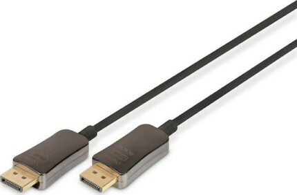 Digitus Cable DisplayPort male - DisplayPort male 20m Μαύρο (AK-340107-200-S)