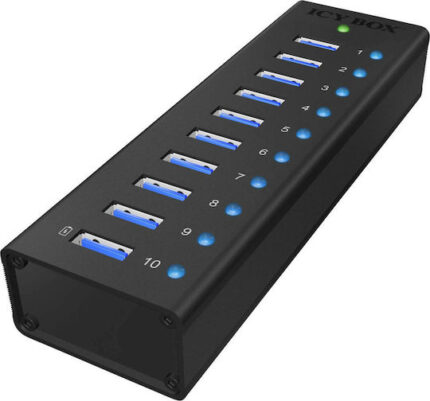 ICY BOX IB-AC6110 10-Port USB 3.0 Hub