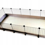 C&C modular cage 5x2 pig rabbit hedgehog silver 180 x 75 x 37 cm