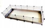 C&C modular cage 5x2 pig rabbit hedgehog silver 180 x 75 x 37 cm