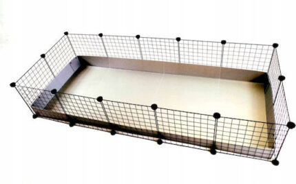 C&C modular cage 5x2 pig rabbit hedgehog silver 180 x 75 x 37 cm