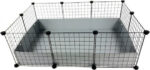 C&C Modular cage 3x2 110x75 cm guinea pig  hedgehog  silver grey