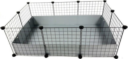 C&C Modular cage 3x2 110x75 cm guinea pig  hedgehog  silver grey