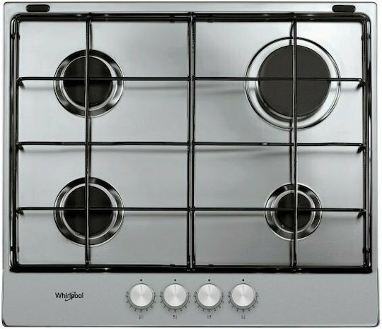Whirlpool TGML 650 IX Gas Cooktop Autonomous Inox 58x51εκ. Silver - Image 1