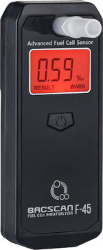 BACscan F-45 alcohol tester 0 - 4% Black
