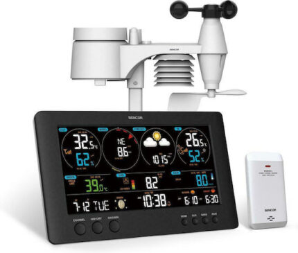 Sencor SWS 12500 Wi-Fi Wireless Digital Weather Station Tabletop Black