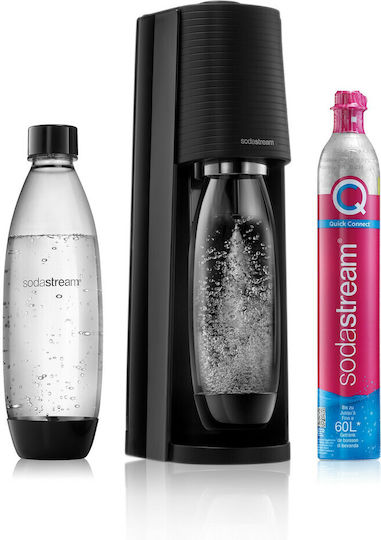 xlarge_20220523151928_sodastream_terra_paraskeyastis_sodas.jpeg SodaStream Soda Maker Terra black Schwarz QC with CO2 & 1L PET bottle (1012811411) - Image 1