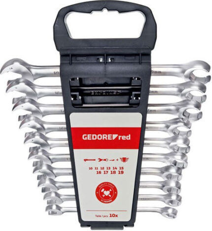 GEDORE red Combination Ratchet open-end Spanner 10-pieces