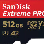 Karta pamięci Extreme Pro microSDXC 512GB 200/140 MB/s A2 V30 U3