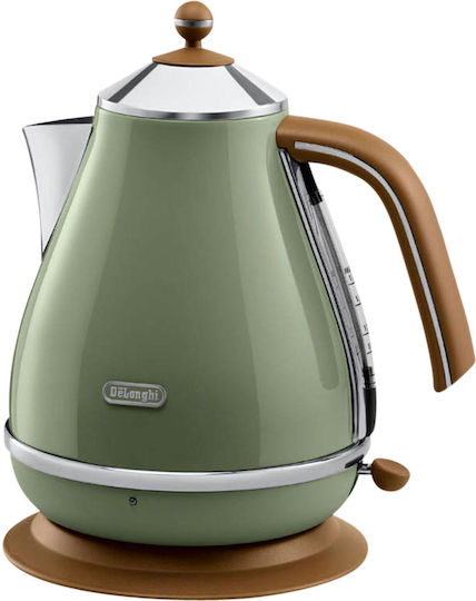 xlarge_20230621112518_delonghi_kbov2001_gr_vrastiras_1_7lt_2000w_prasinos.jpeg DeLonghi KBOV 2001.GR electric kettle 1.7 L Green 2000 W - Image 1