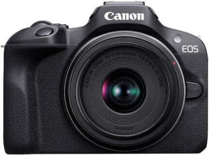 Canon Camera EOS R100 + RF-S RFS 18-45mm 1845mm IS STM Kit black Schwarz (6052C013)