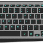 Techly ICTB9801TB keyboard Universal RF Wireless + Bluetooth QWERTY US English Black