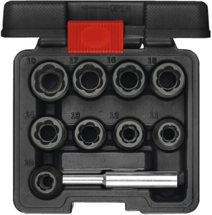 GEDORE red Spiral Flute Extractors 1/2   10-piece