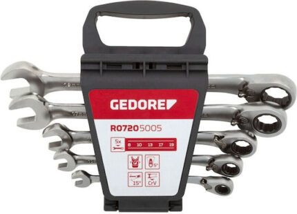 GEDORE red Combination Ratchet open-end Spanner Set  5-pieces