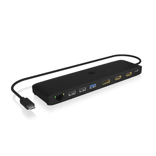 xlarge_20231004153945_raidsonic_icy_box_dk2116_c_usb_c_docking_station_me_hdmi_displayport_4k_pd_ethernet_kai_syndesi_3_othonon_mayro.jpeg ICY BOX IB-DK2116-C Mobile Docking Station - Image 1