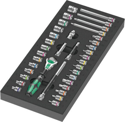 Wera 9720 A Zyklop Ratchet Set 1 Foam Inlay