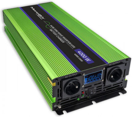 Przetwornica napięcia Monolith | ładowanie baterii | UPS | 2000W | 4000W | 12V na 230V | Czysty Sinus | LCD