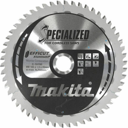 Makita EFFICUT Saw Blade 165x20mm, 54T