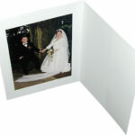 1x100 Daiber Portrait folders w. Passepartout 15x20 white matt