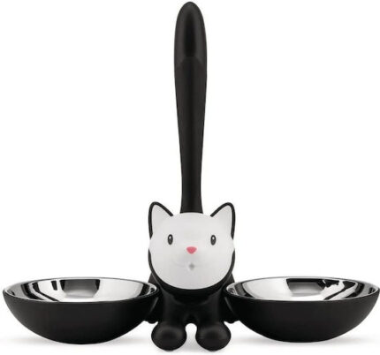 Alessi Cat Bowl Tigrito black AMMI09 B